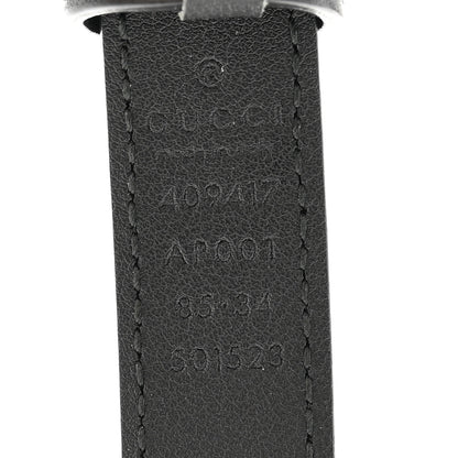 Gucci Calfskin Double G 20mm Belt 85 34 Black 5 of 5