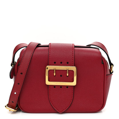 Burberry Soft Grain Calfskin Small Buckle Zip Bag Red 1 of 8