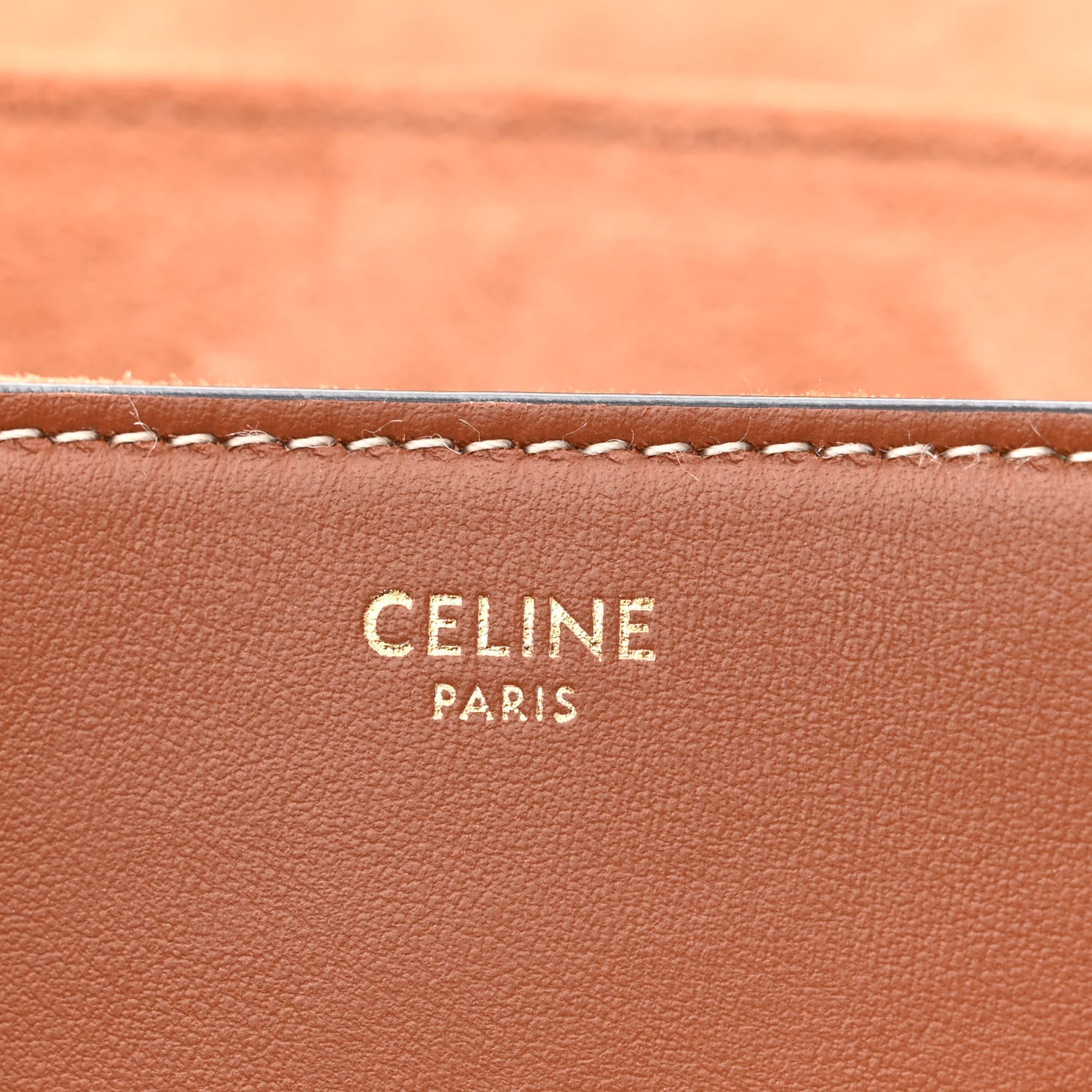 Celine Smooth Calfskin Teen Soft 16 Shoulder Bag Tan 6 of 11
