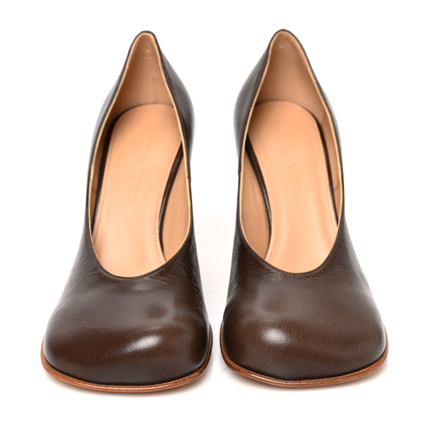 Laville Calfskin Bloc Pumps 36.5 Nut Fall