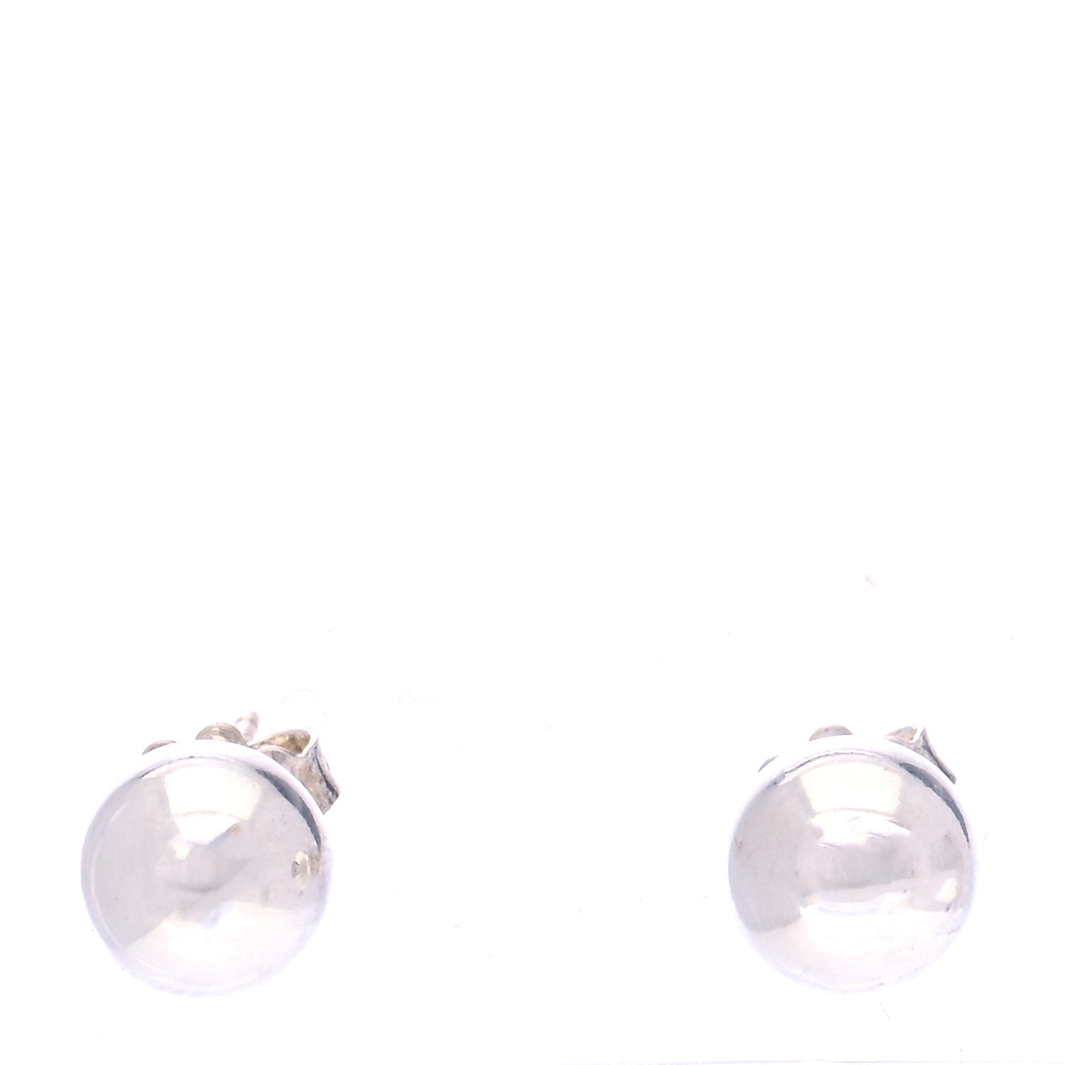 Tiffany Sterling Silver 8mm HardWear Ball Earrings 1 of 5