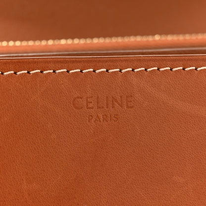 Celine Natural Calfskin Medium Classic Box Flap Bag Tan 8 of 13