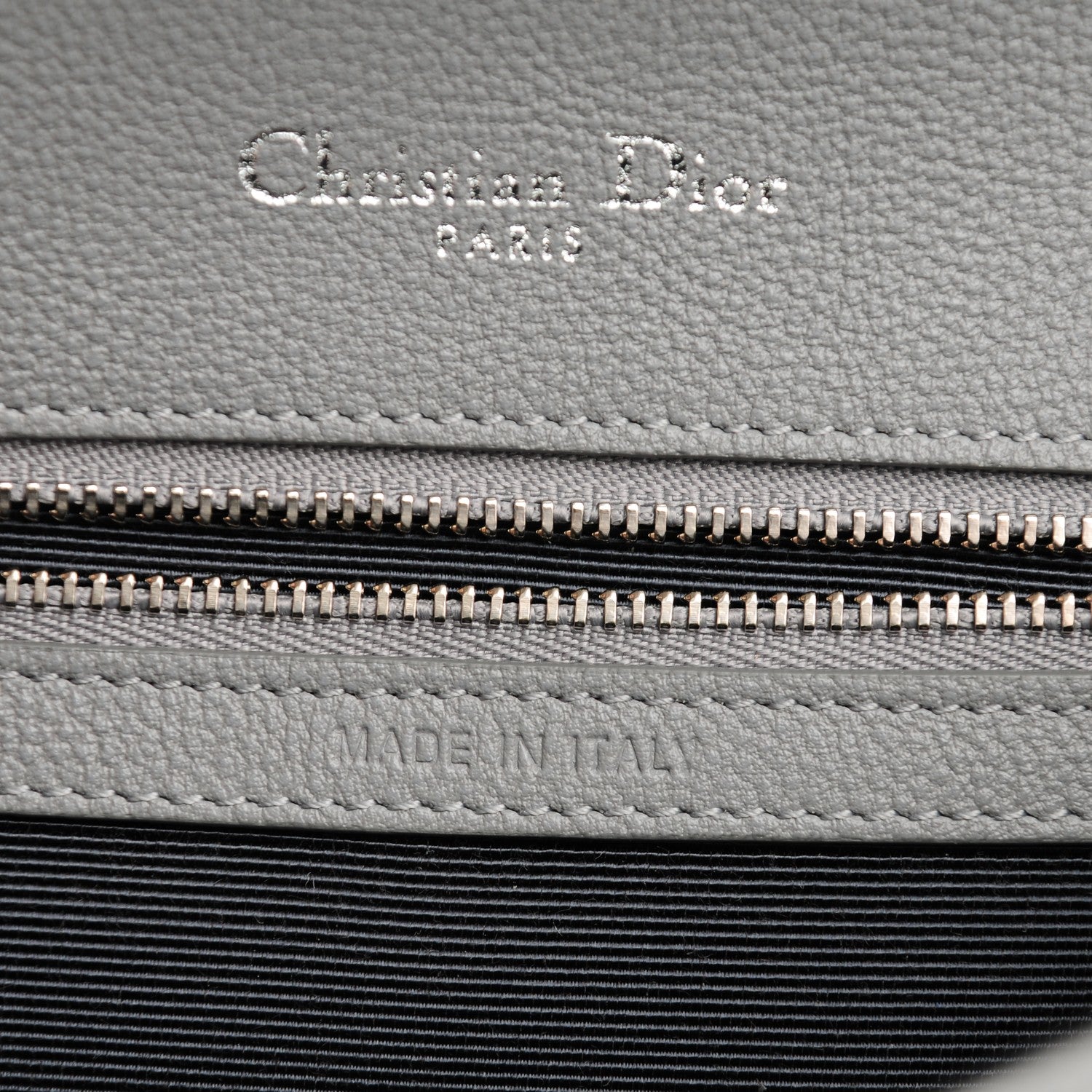 Christian Dior Grained Calfskin Medium Diorama Flap Bag Grey 6 of 8