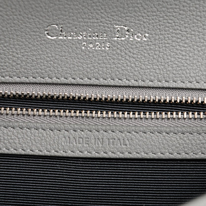 Christian Dior Grained Calfskin Medium Diorama Flap Bag Grey 6 of 8