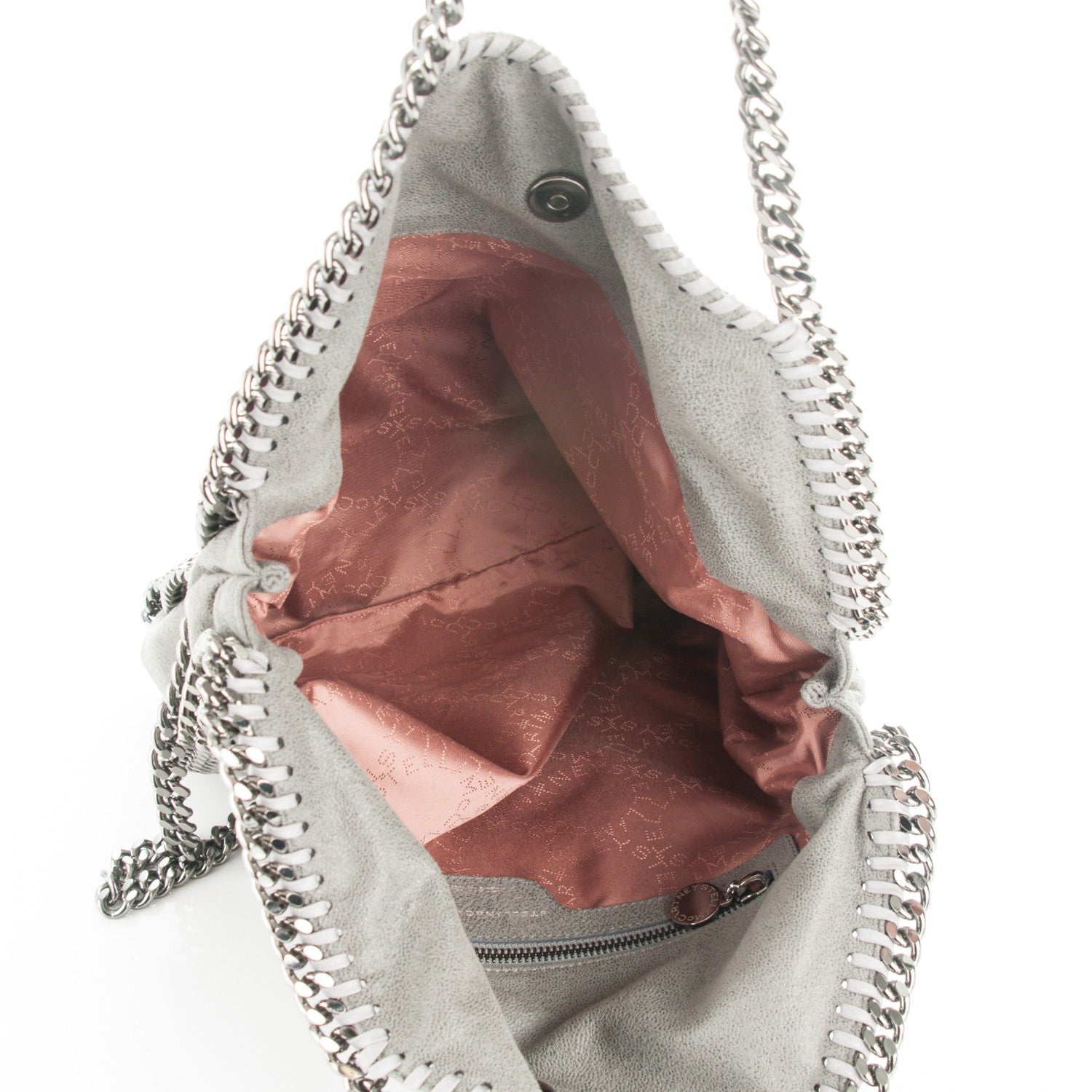 Stella McCartney Shaggy Deer Falabella Fold Over Tote Grey 6 of 9