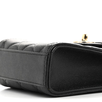 Chanel Caviar Quilted Classic Phone Holder Black 12 of 16