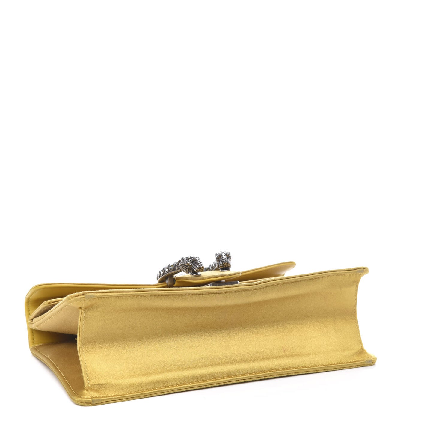 Satin Silk Crystal Small Dionysus Shoulder Bag Gold Black Diamond