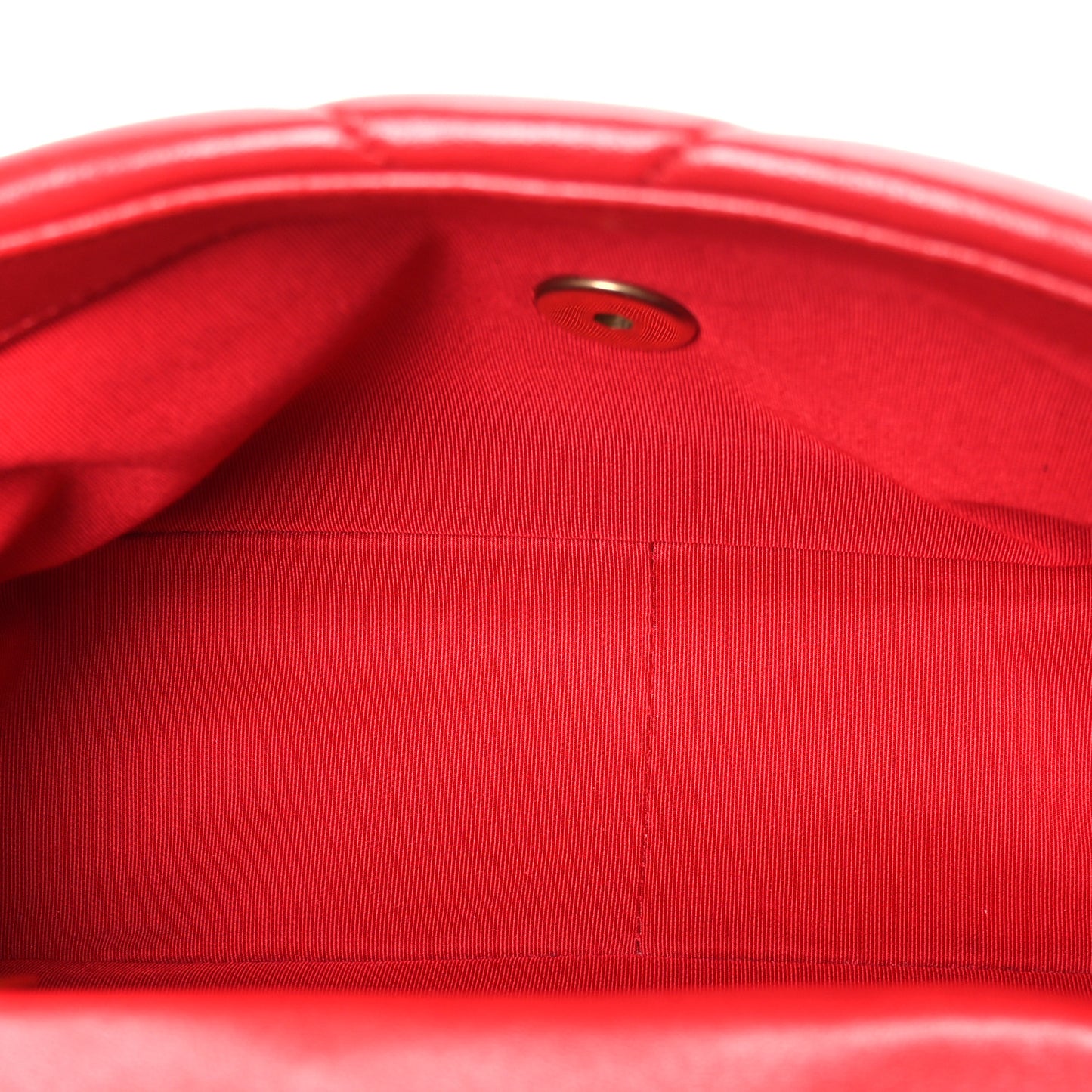 Lambskin Quilted Medium Chanel 19 Flap Red