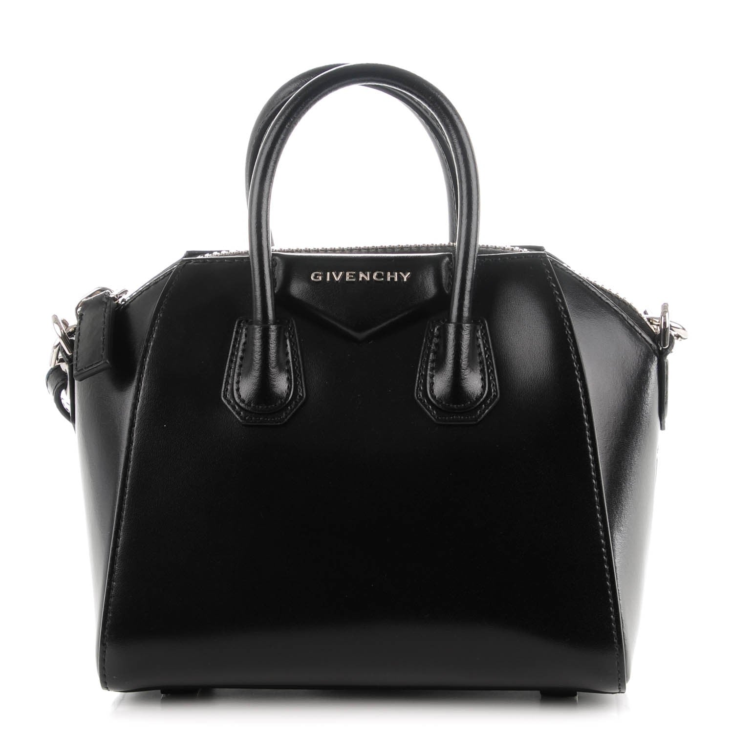 Givenchy Shiny Lord Calfskin Mini Antigona Black 1 of 7