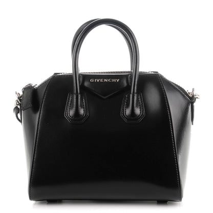 Givenchy Shiny Lord Calfskin Mini Antigona Black 1 of 7