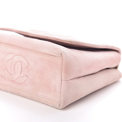 Chanel Suede Camellia Mini Flap Pink 8 of 15
