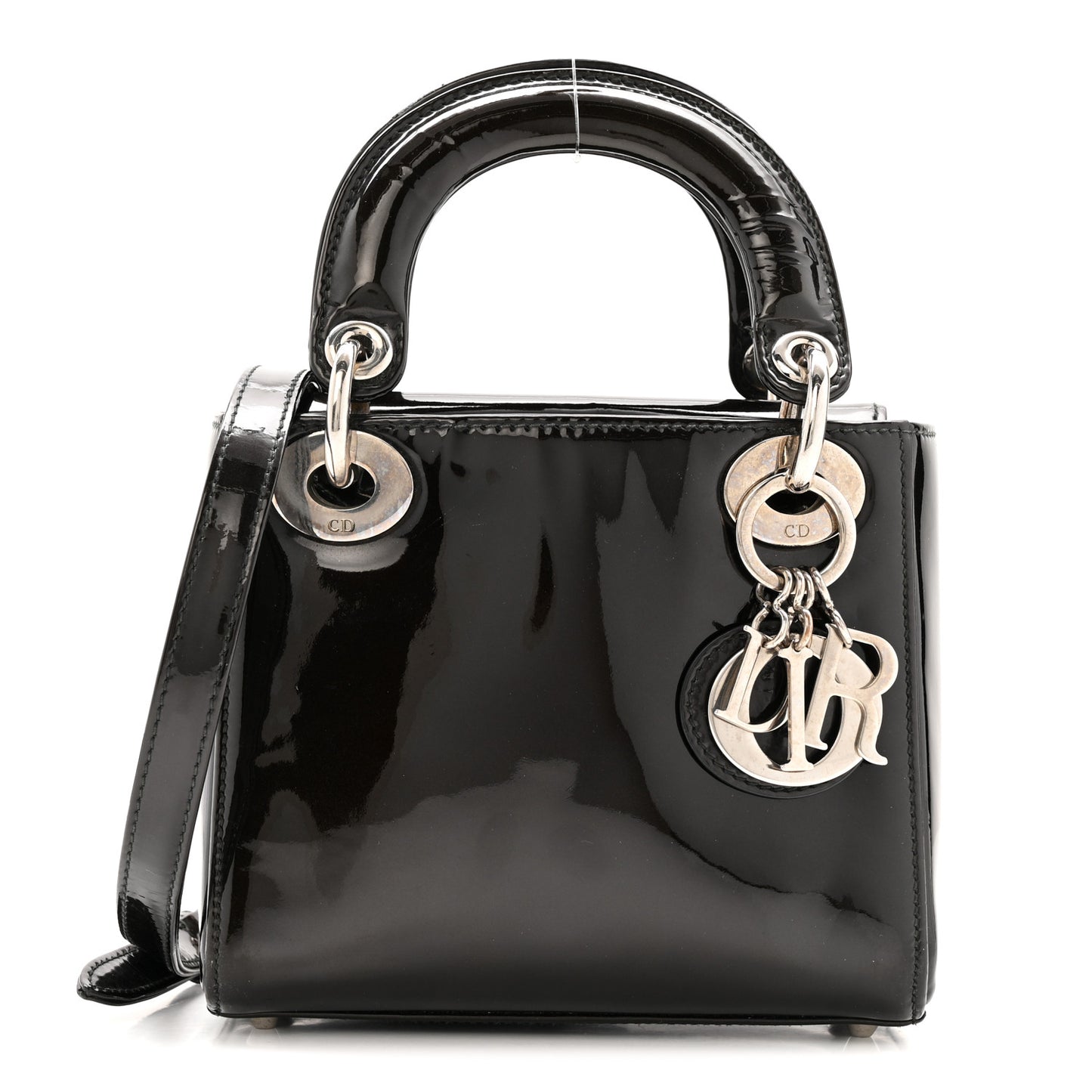 Patent Mini Lady Dior Black