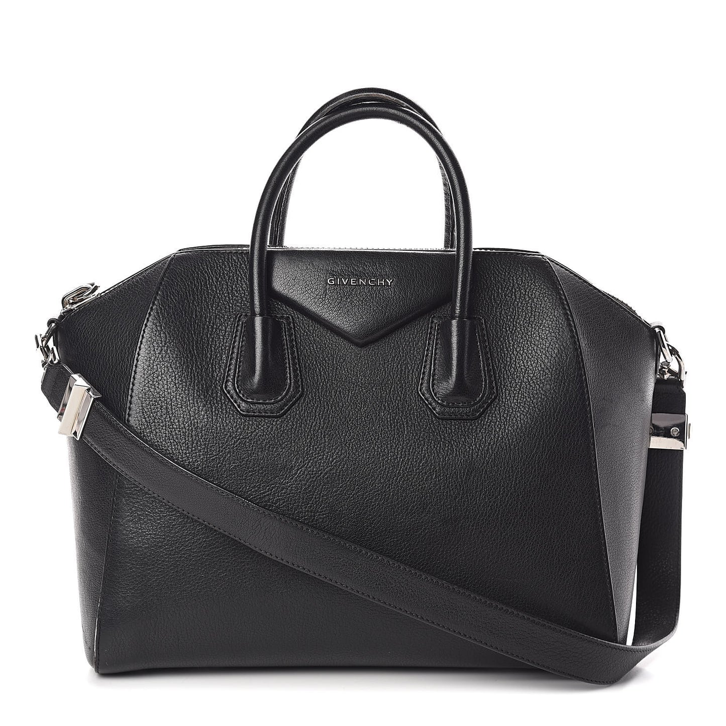 Sugar Goatskin Medium Antigona Black