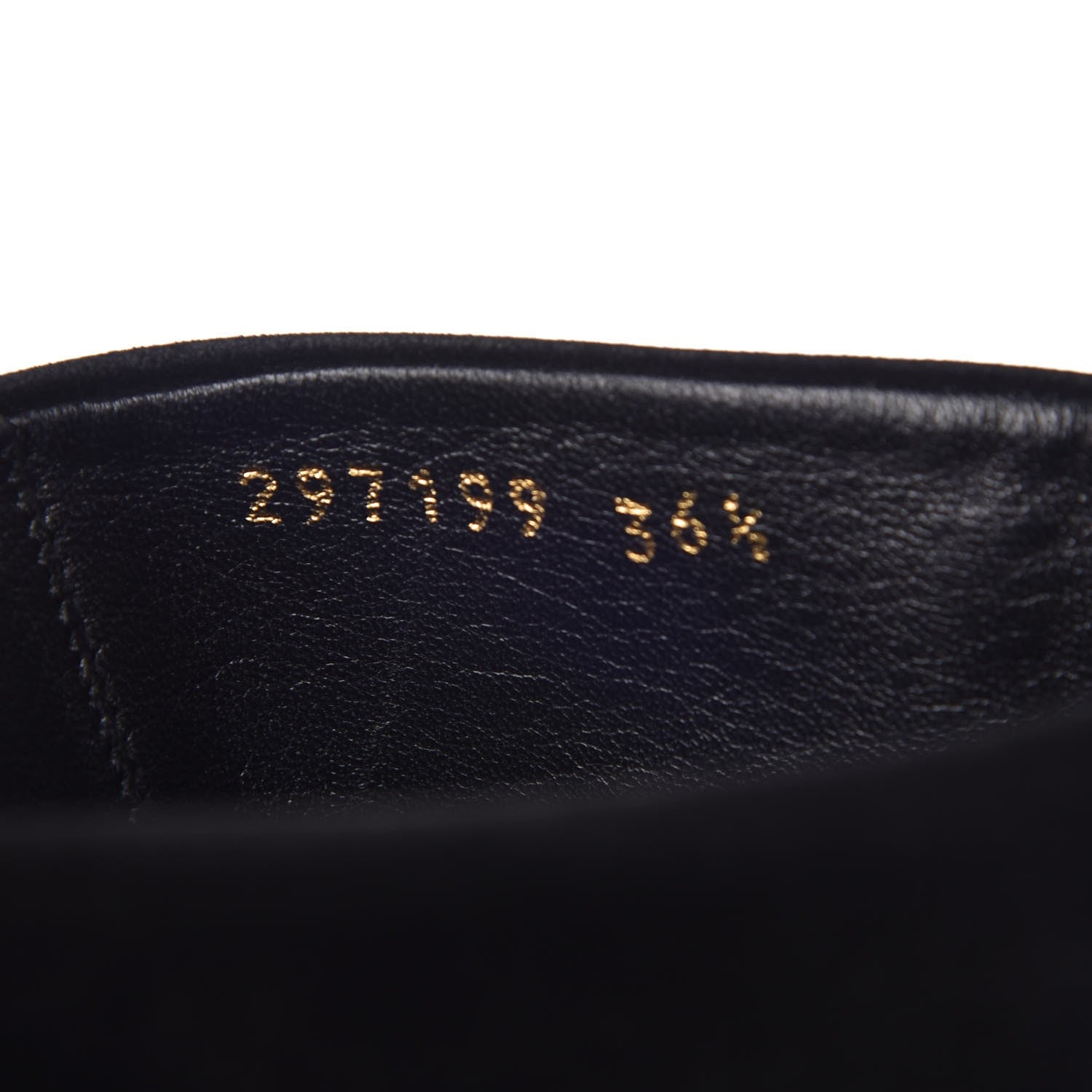 Gucci Suede Studded Jacquelyne Knee High Boots 36.5 Black 9 of 9