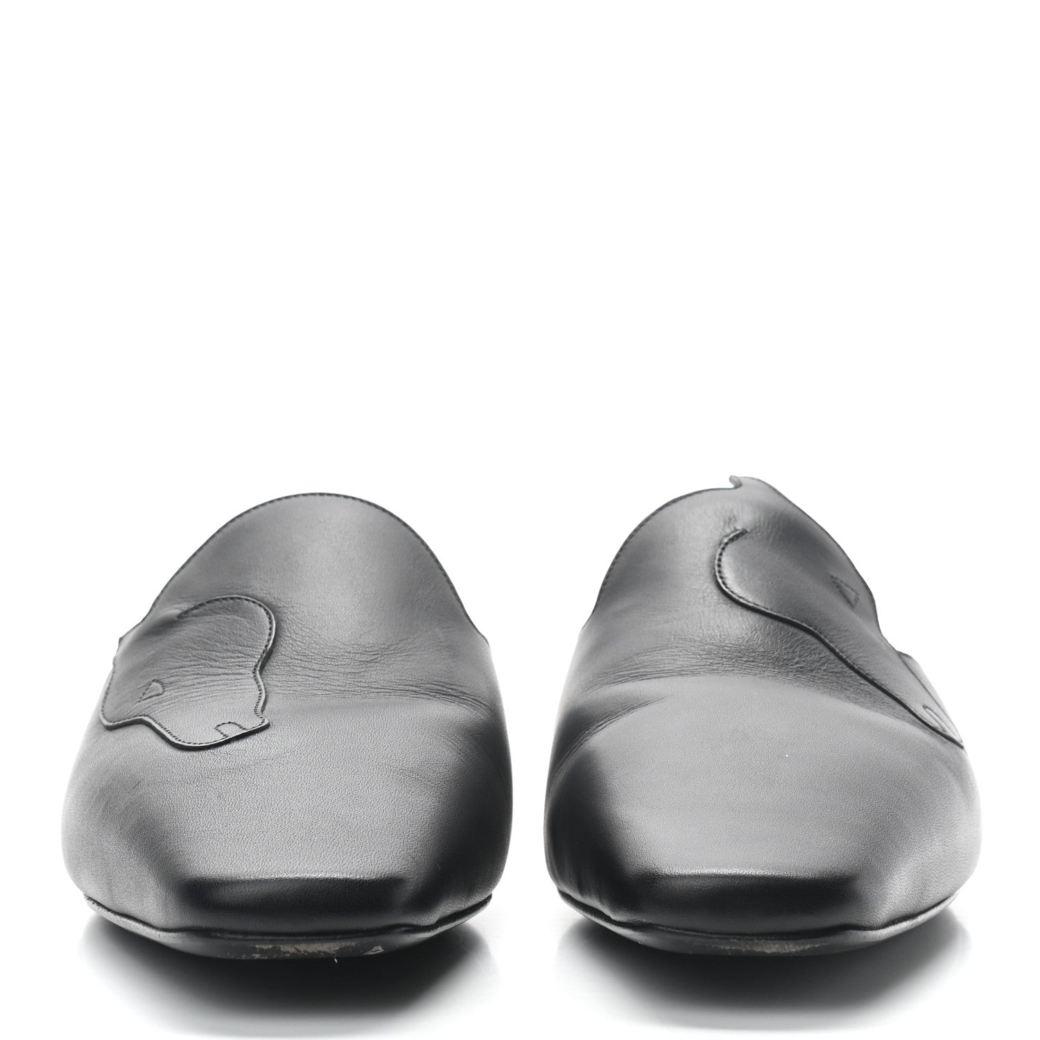 Hermes Calfskin Tangeria Mules 37 Black 2 of 9