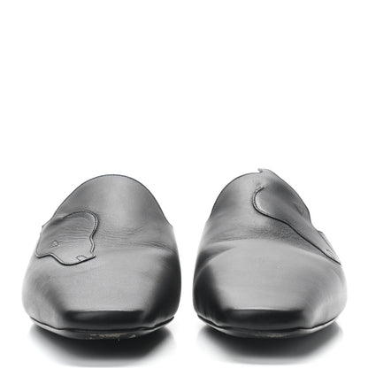 Hermes Calfskin Tangeria Mules 37 Black 2 of 9