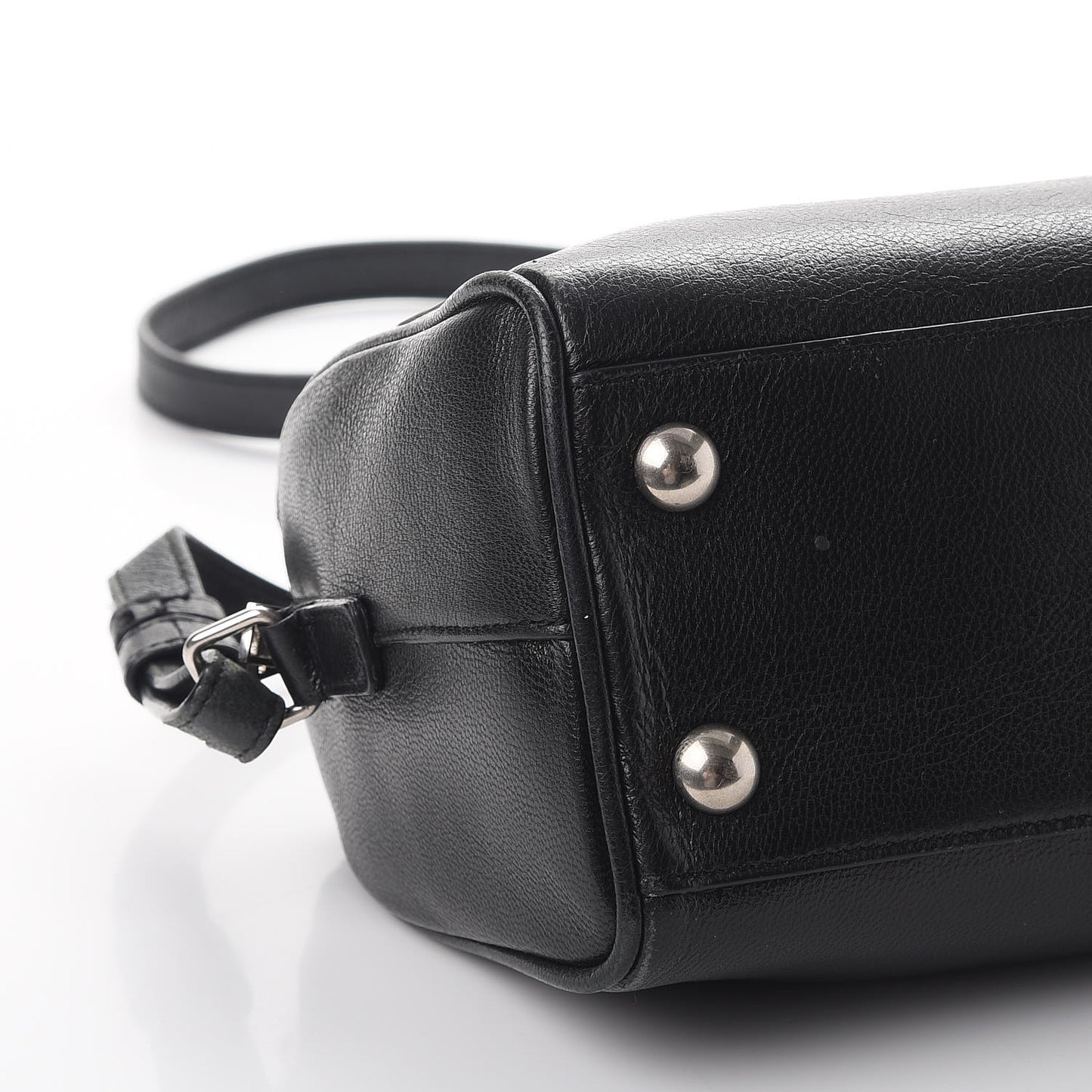 Goatskin Embellished Classic Baby Duffle Black