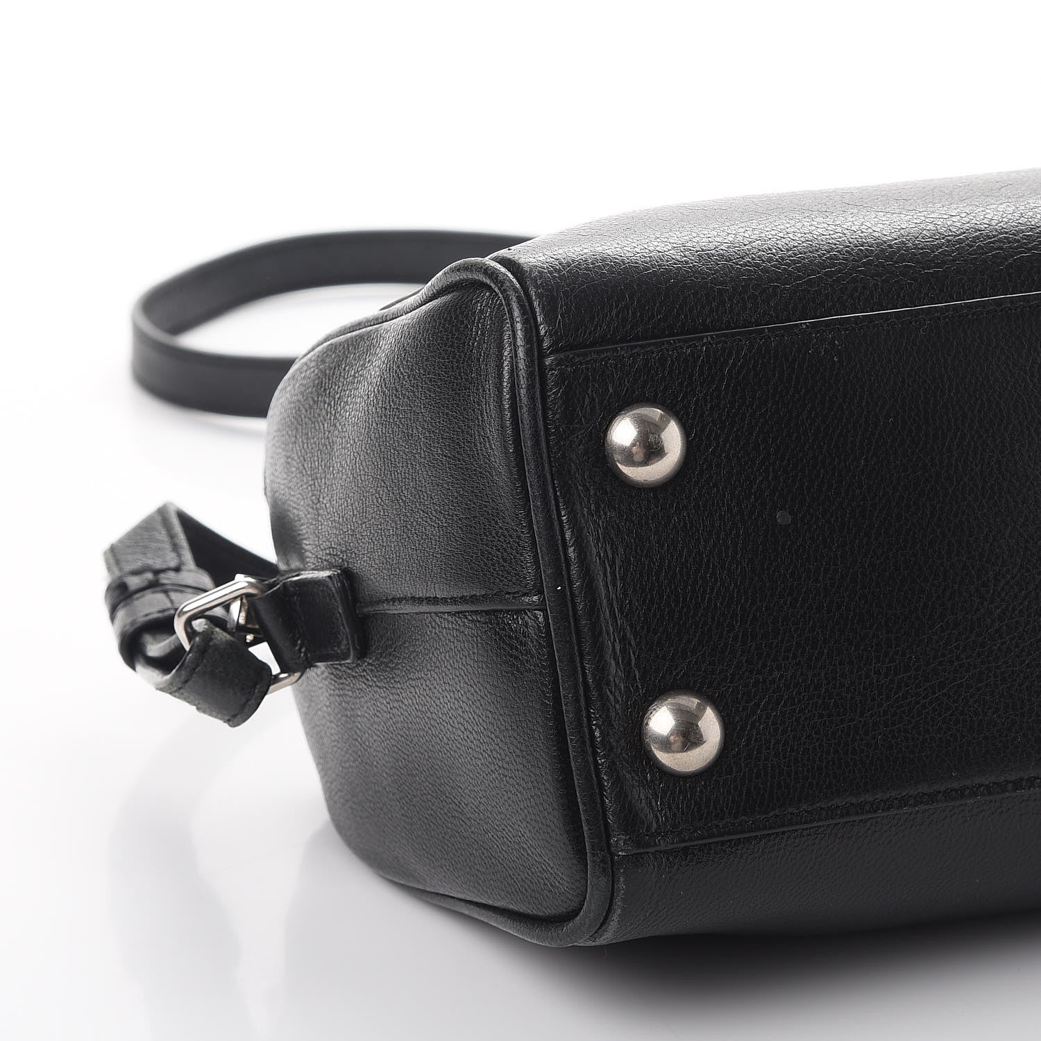 Saint Laurent Goatskin Embellished Classic Baby Duffle Black 15 of 16