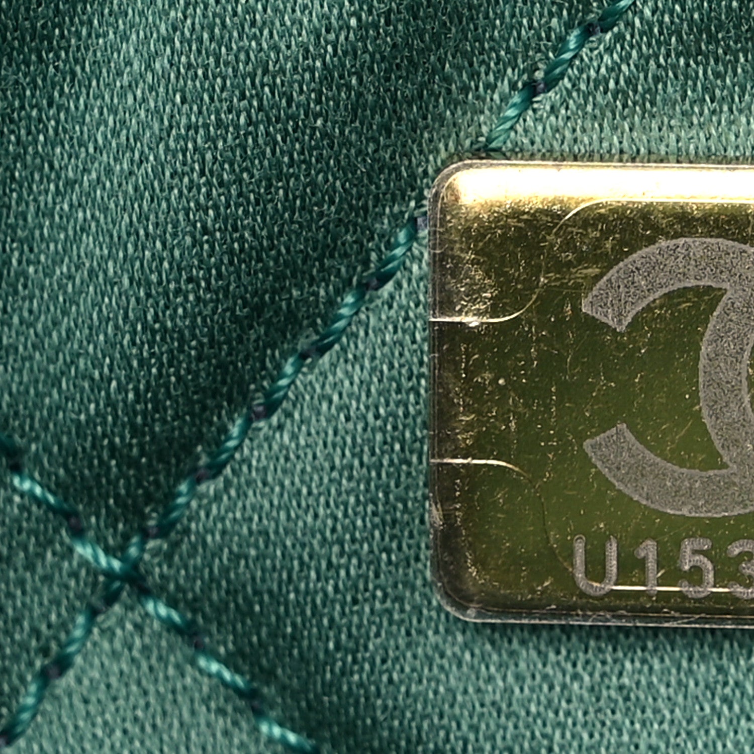 Chanel Shiny Calfskin Quilted Small Chanel 22 Green 8 of 10