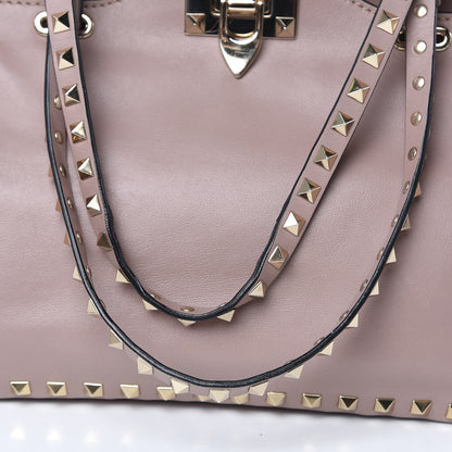 Valentino Garavani Vitello Small Rockstud Tote Poudre 11 of 14