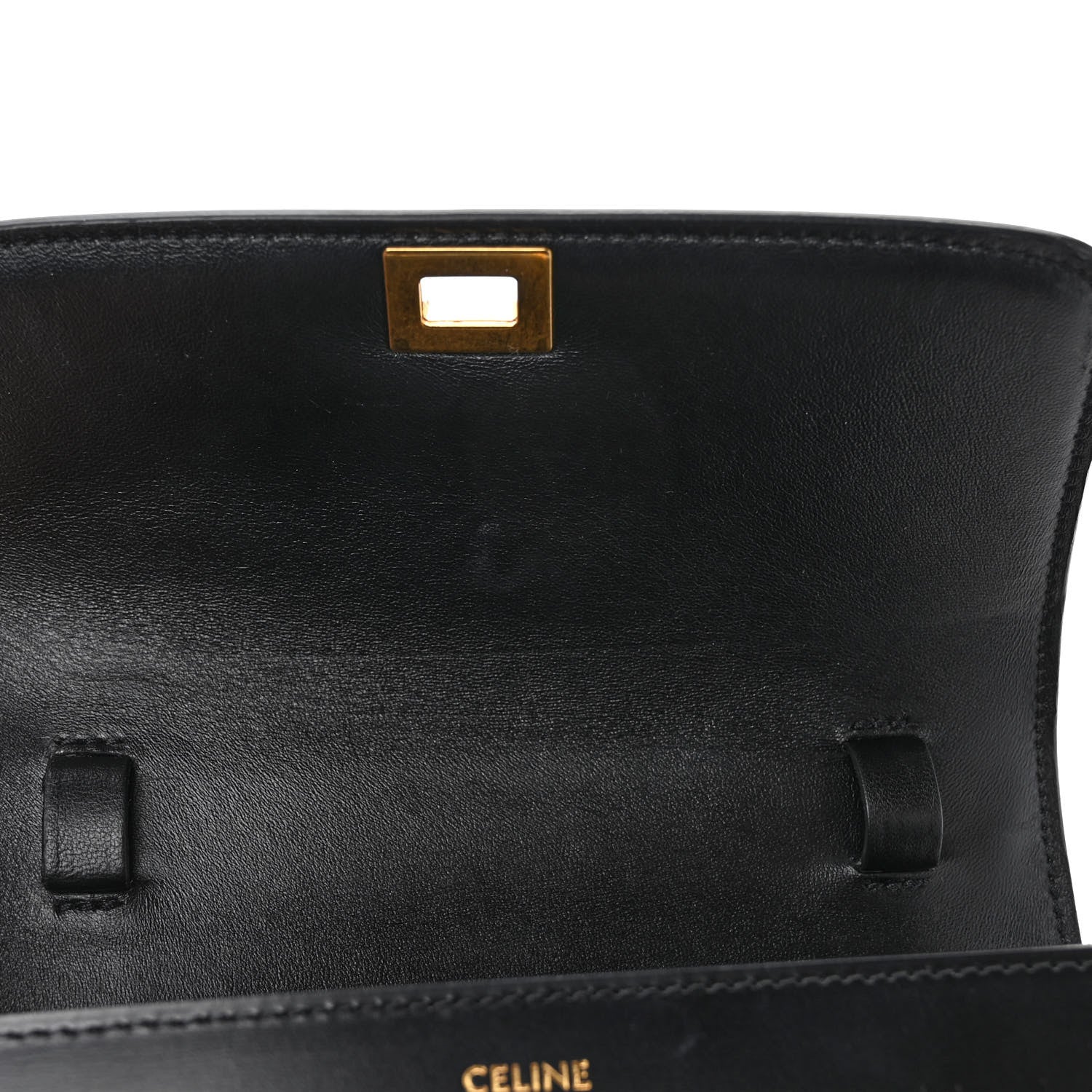 Celine Box Calfskin Teen Classic Box Flap Bag Black 10 of 10