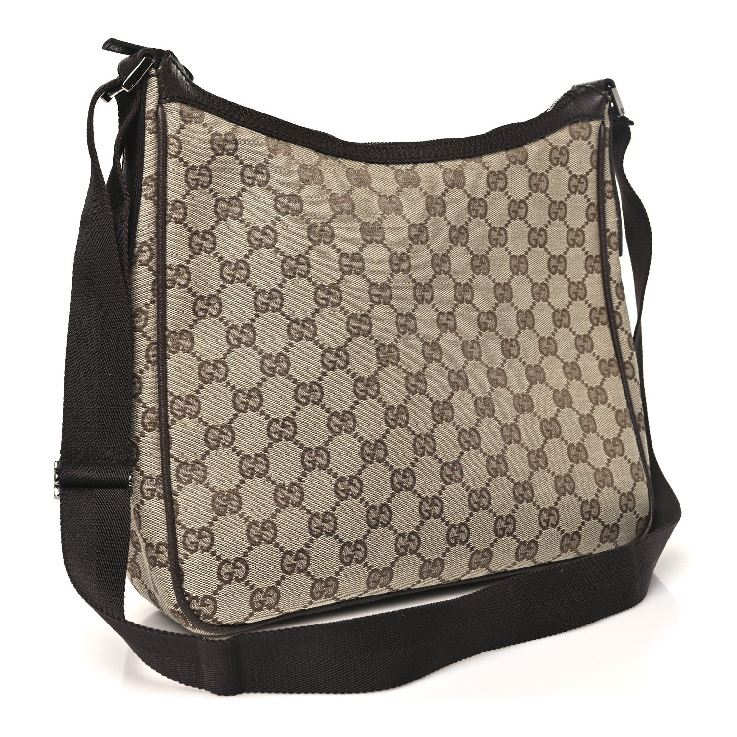 Gucci Monogram Messenger Bag Dark Brown 3 of 10