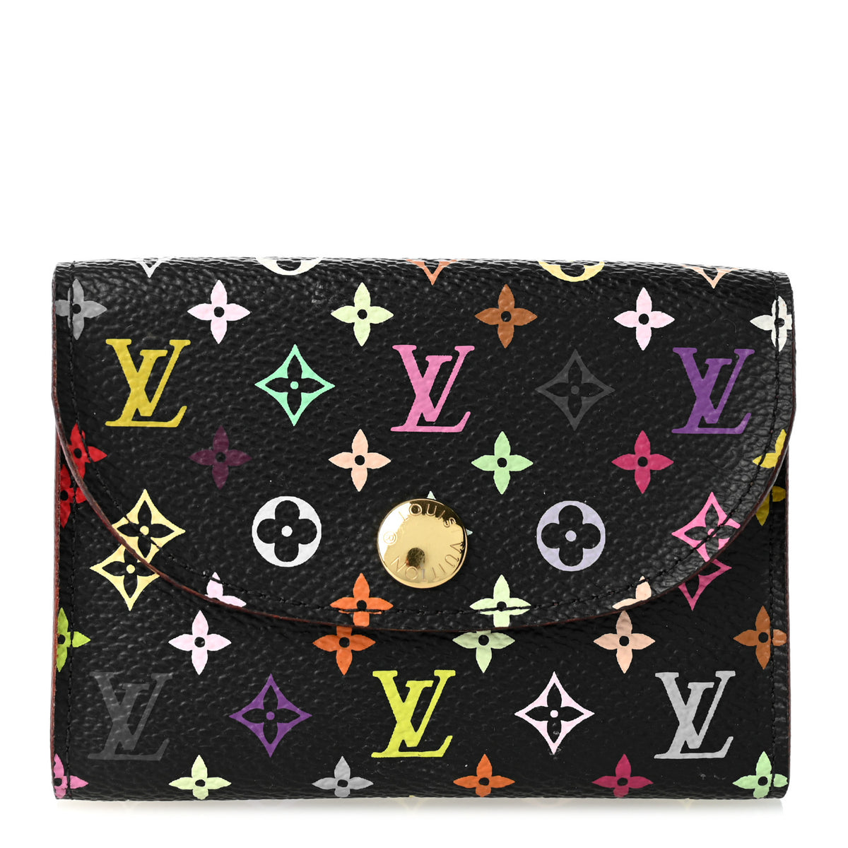 Louis Vuitton Monogram Multicolor Business Card Holder Black Grenade 1 of 7