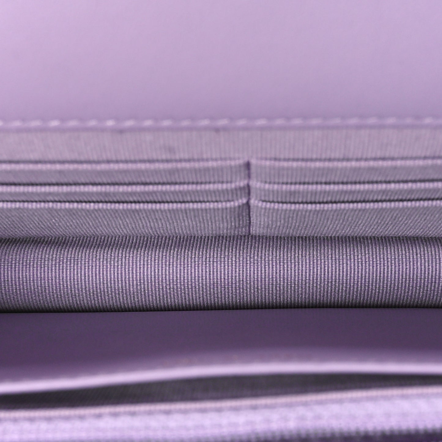 Lambskin Quilted Chanel 19 Wallet On Chain WOC Light Purple