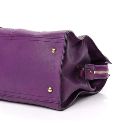 Saint Laurent Sheepskin Medium Cabas ChYc Purple 7 of 11