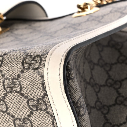 Gucci GG Supreme Monogram Medium Padlock Tote White 12 of 22