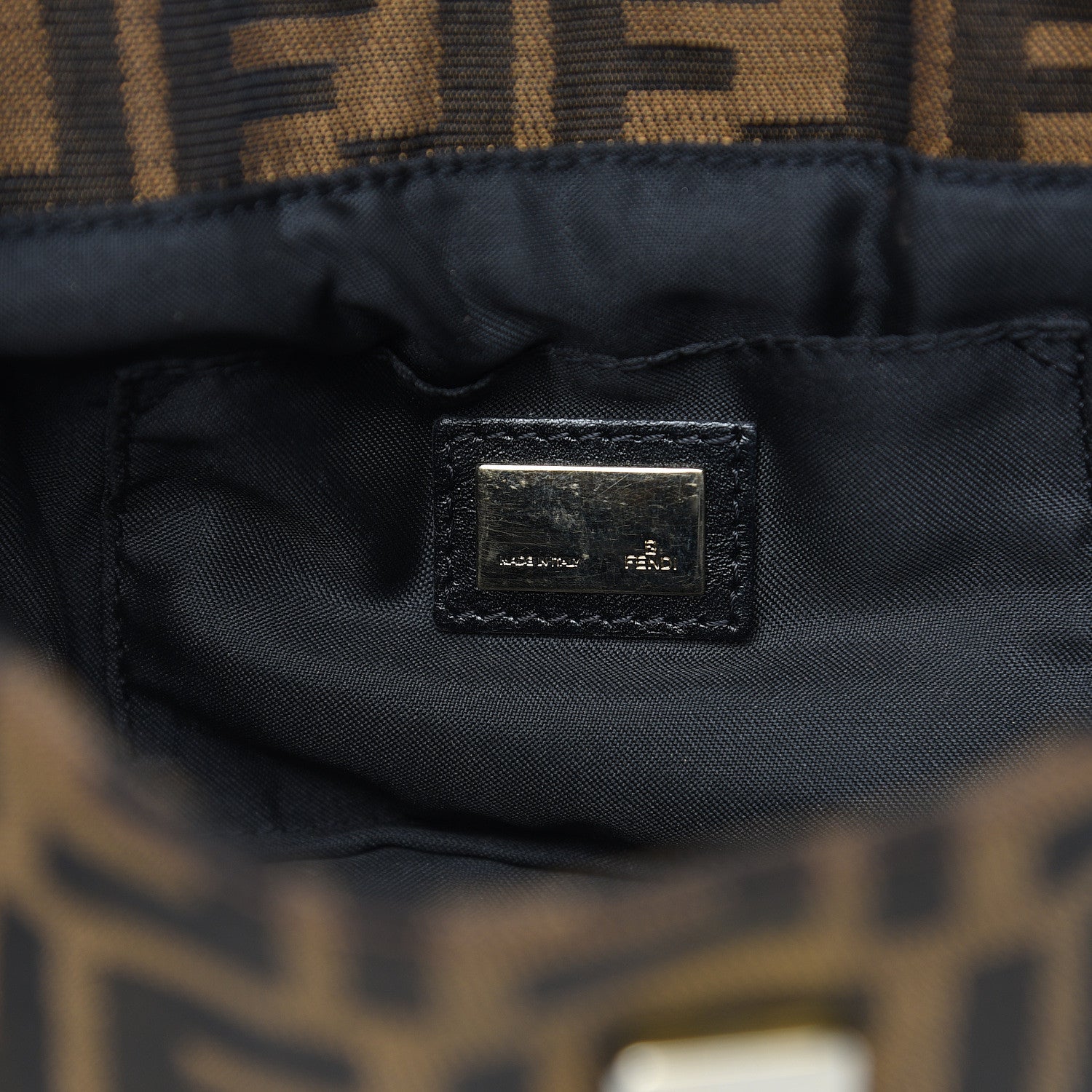 Fendi Zucca Small Chef Shoulder Bag Tobacco 6 of 10