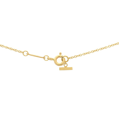 Tiffany 18K Yellow Gold Small T Smile Pendant Necklace 4 of 5