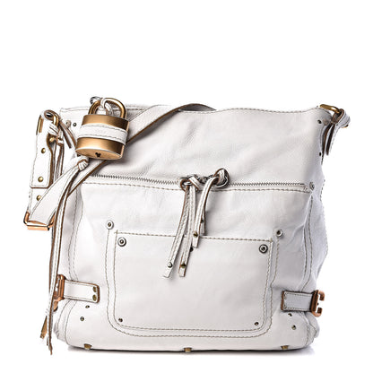 Chloe Calfskin Paddington Hobo White 1 of 36