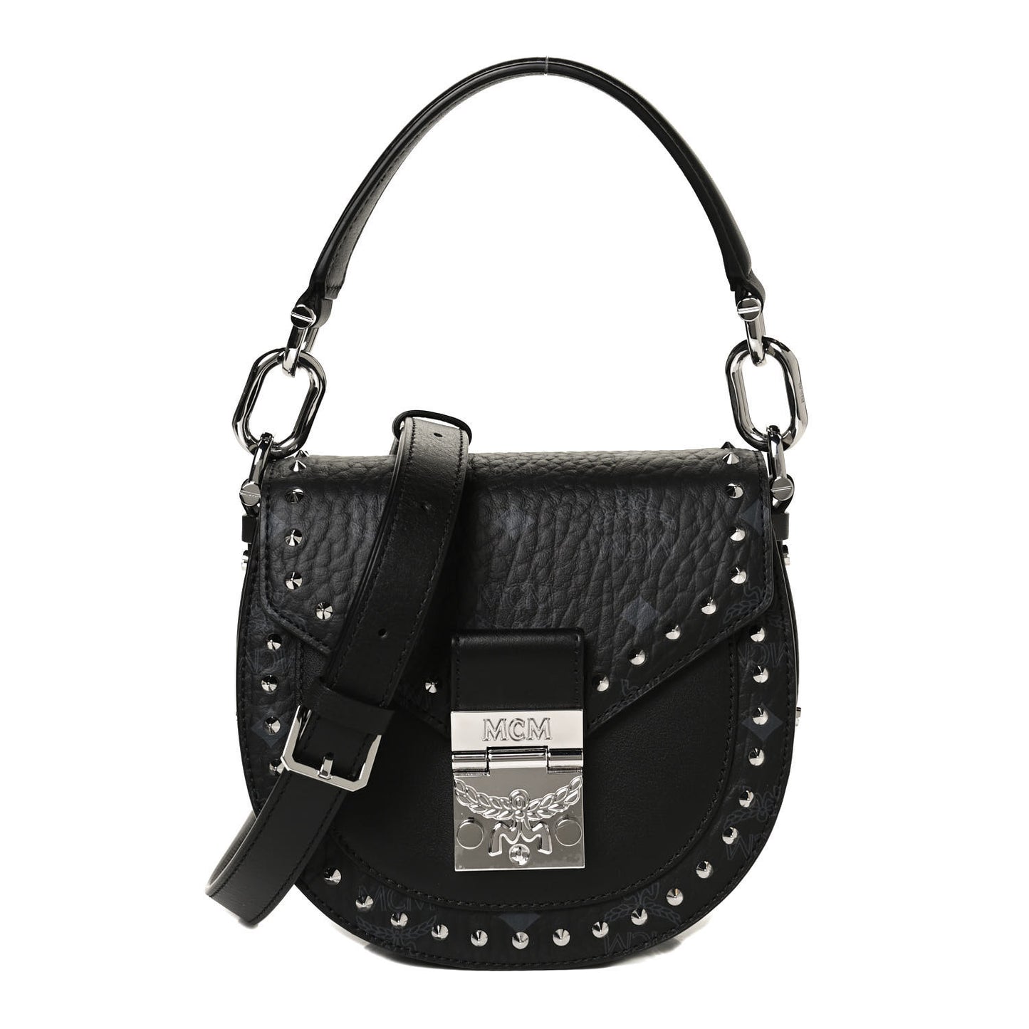Visetos Mini Patricia Studded Crossbody Bag Black