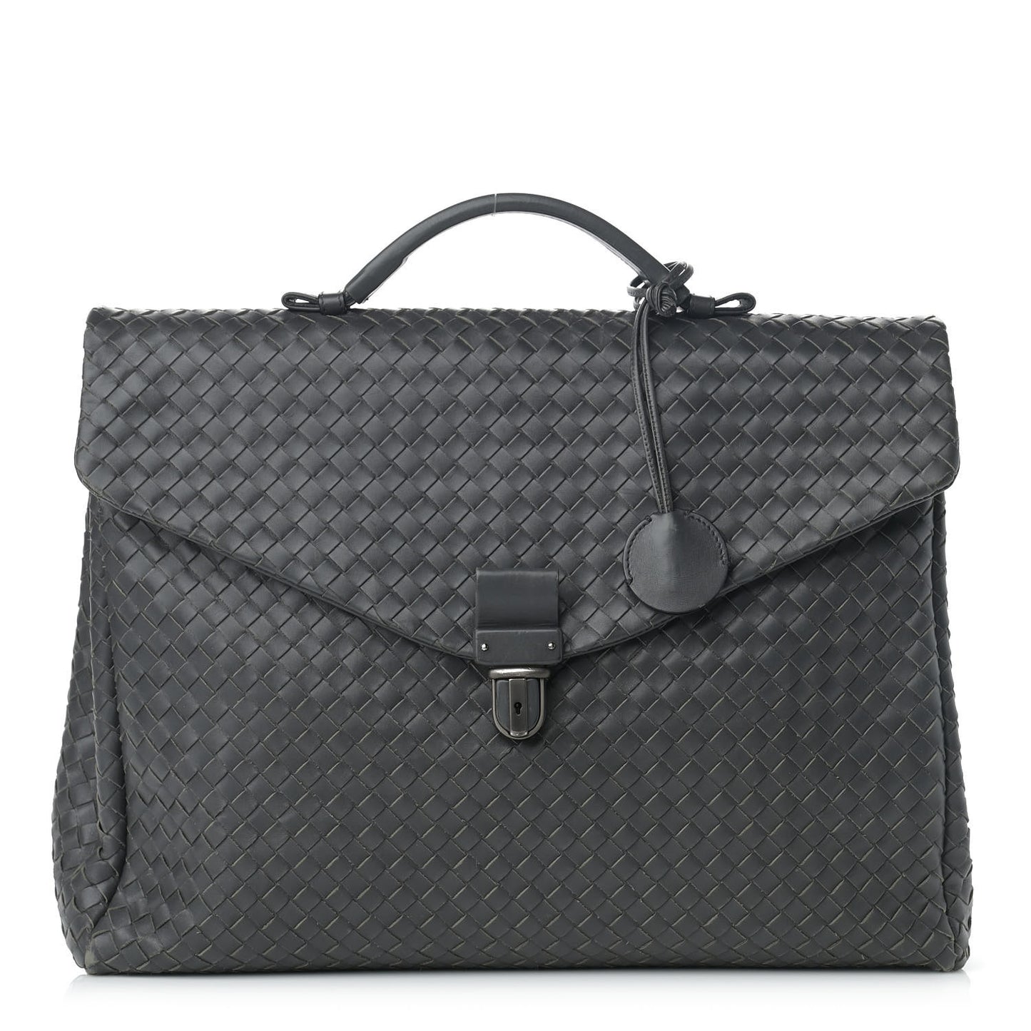 Nappa Intrecciato VN Briefcase Grey