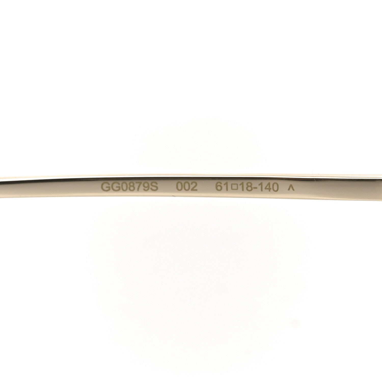 Gucci Metal Horsebit Square Sunglasses GG0879S Gold 6 of 7