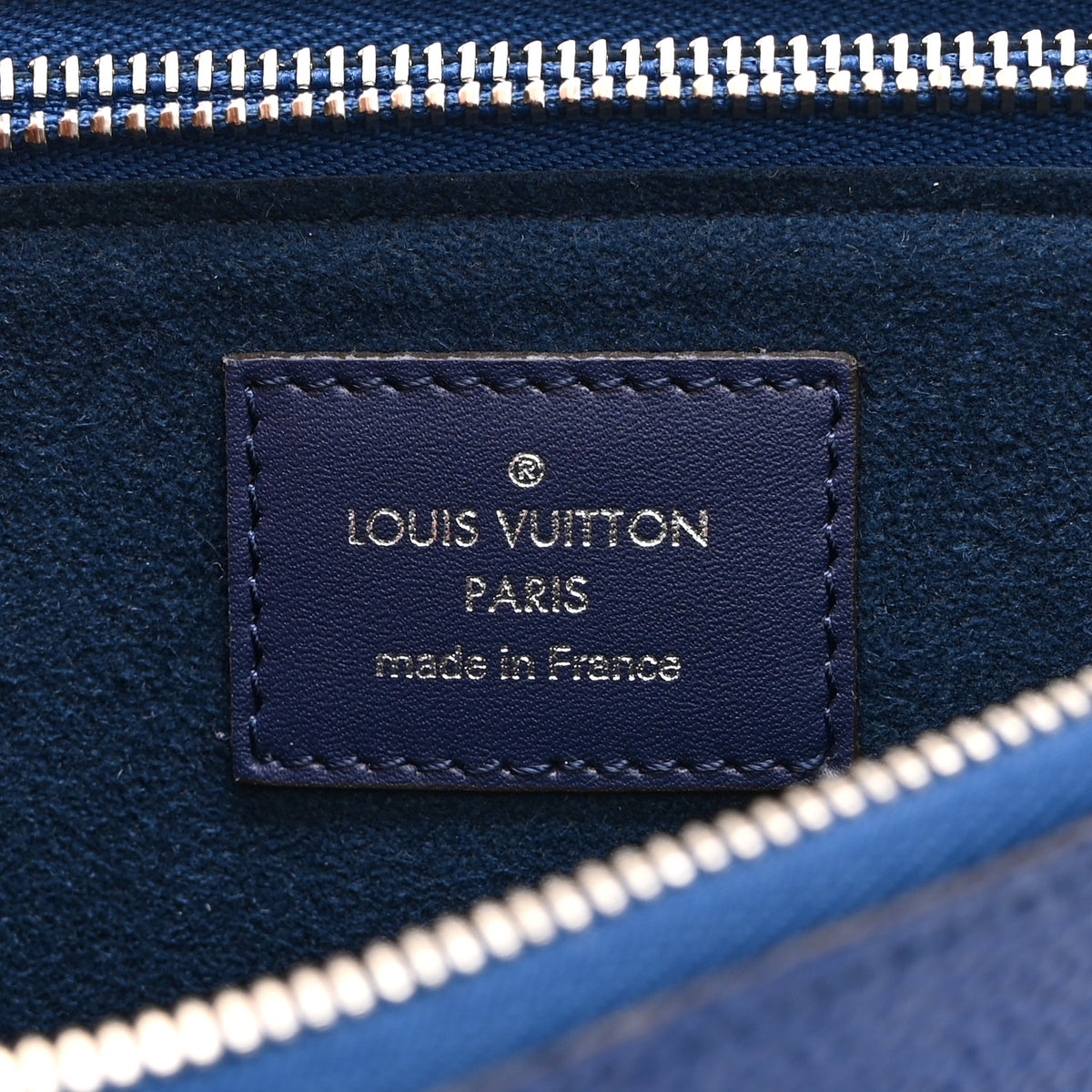 Louis Vuitton Monogram Giant Escale Double Zip Pochette Blue 7 of 10