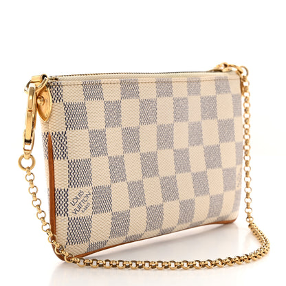 Louis Vuitton Damier Azur Pochette Milla MM 3 of 10
