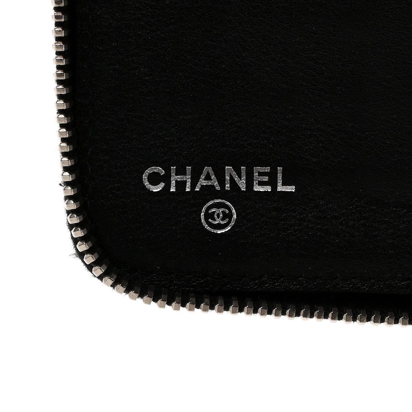 Patent Quilted Large Zip Around Organizer Wallet So Black