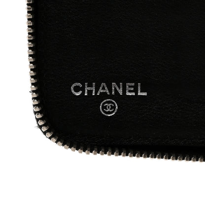 Chanel Patent Quilted Large Zip Around Organizer Wallet So Black 6 of 8
