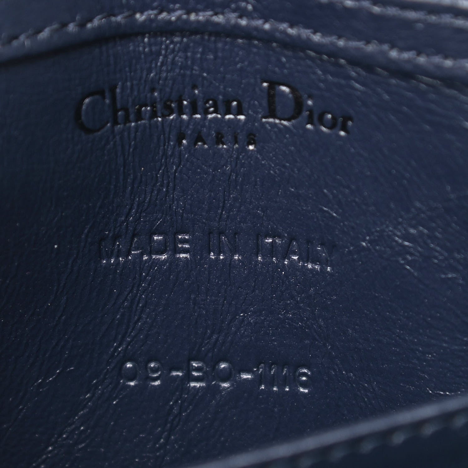 Christian Dior Patent Baby Diorama Flap Bag Blue 6 of 8