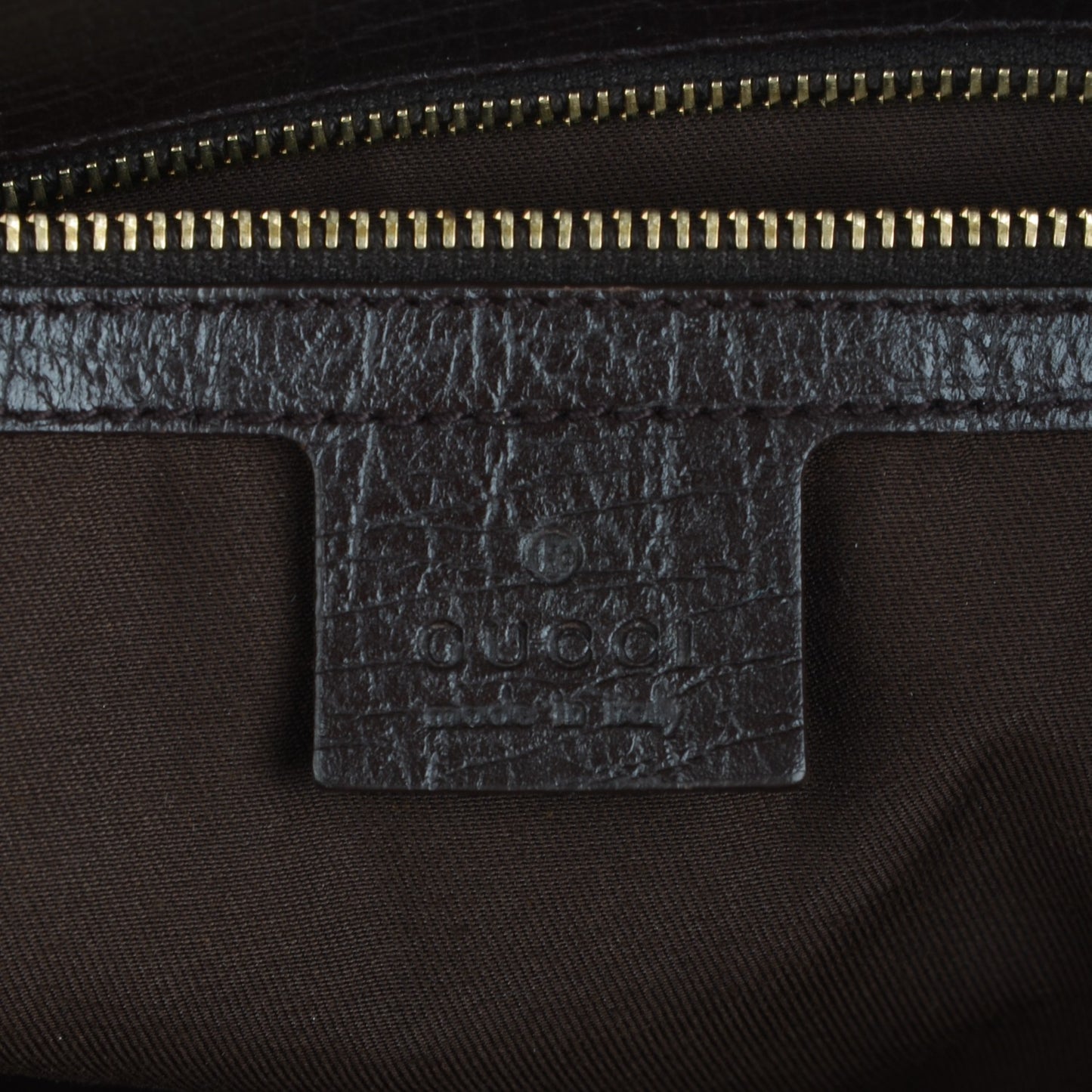 Monogram Large Horsebit Chain Hobo Dark Brown