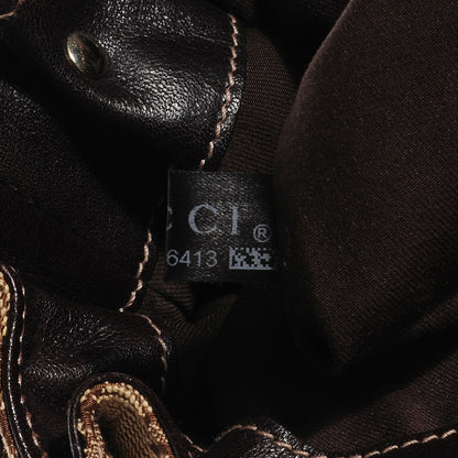 Gucci Monogram Studded Pelham Tote Dark Brown 9 of 9