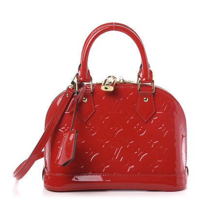 Louis Vuitton Vernis Alma BB Cherry 1 of 10