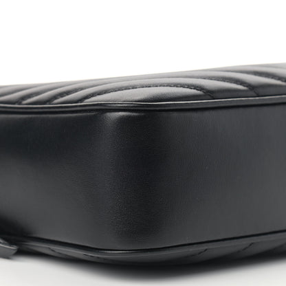 Saint Laurent Calfskin Matelasse Monogram Lou Camera Bag Black 8 of 12