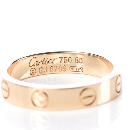 Cartier 18K Yellow Gold 3.5mm LOVE Wedding Band Ring 50 5.25 4 of 4