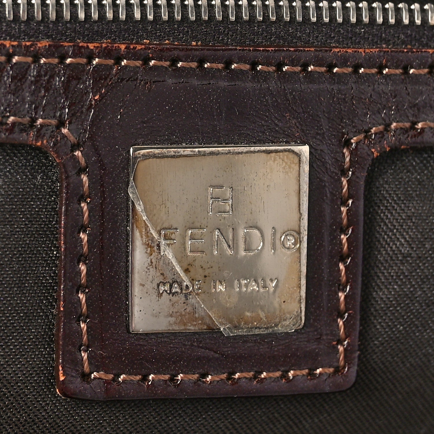 Fendi Denim Holdall Tote Blue 6 of 10