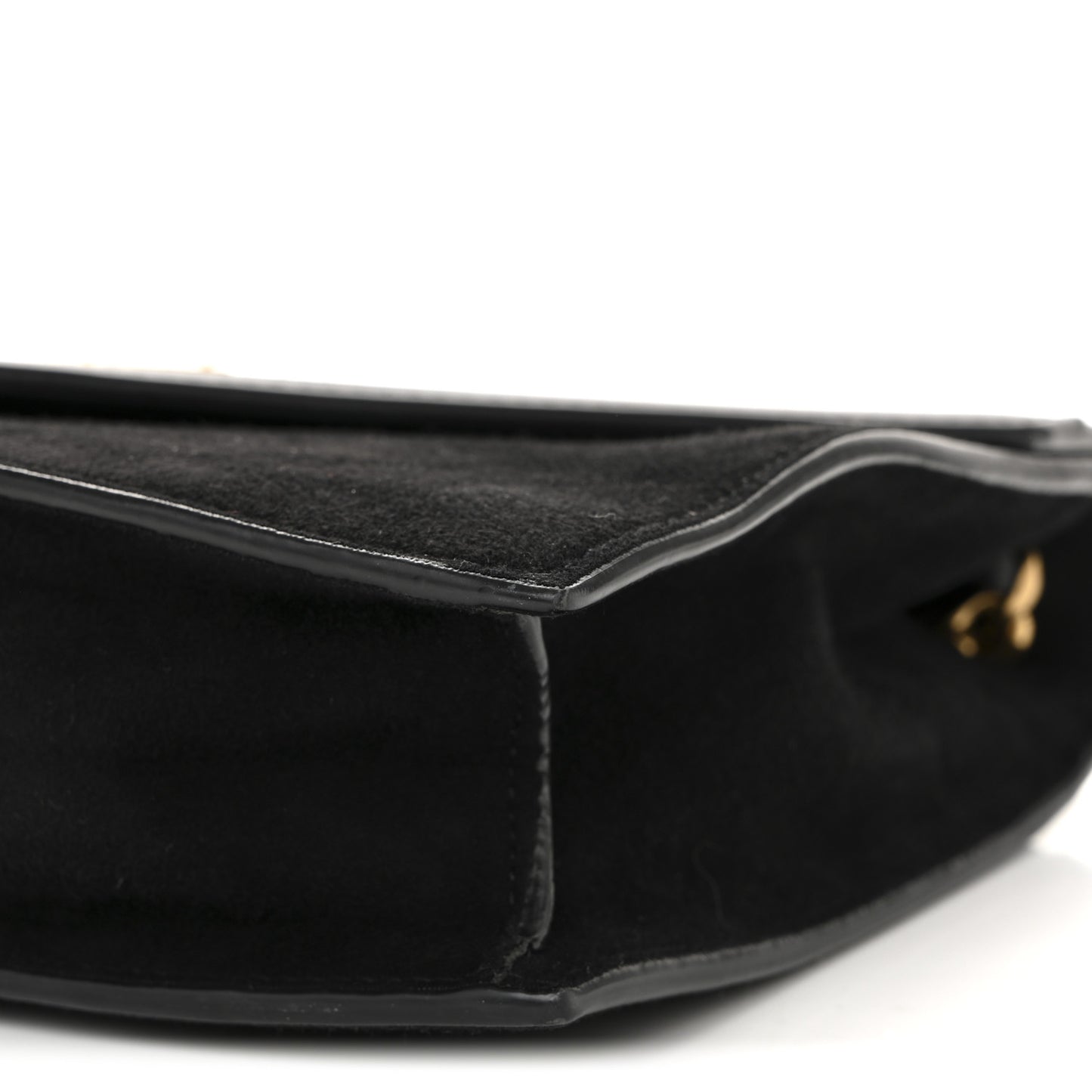 Suede Calfskin Monogram Le Sept Chain Bag Black