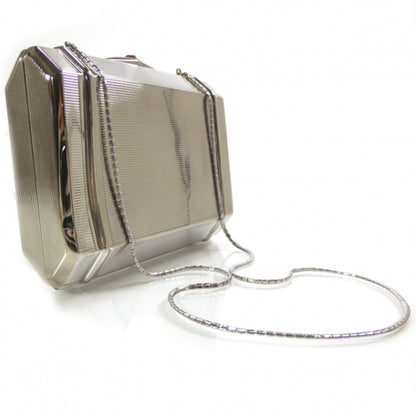 Judith Leiber Metal Clutch Bag Silver 3 of 7