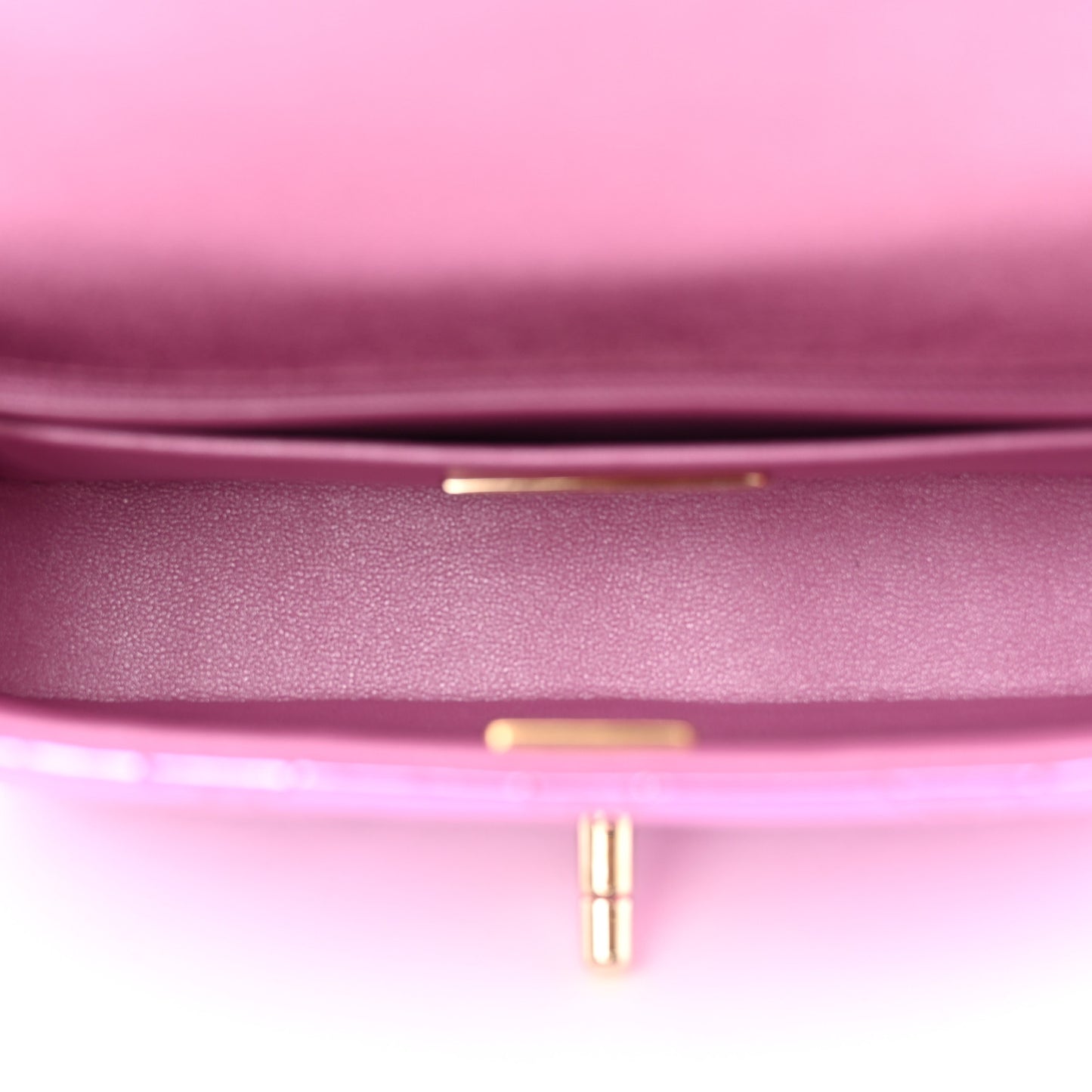 Mirror Calfskin Metallic Calfskin Quilted Hollywood Boulevard Mini Flap With Coin Purse Light Purple